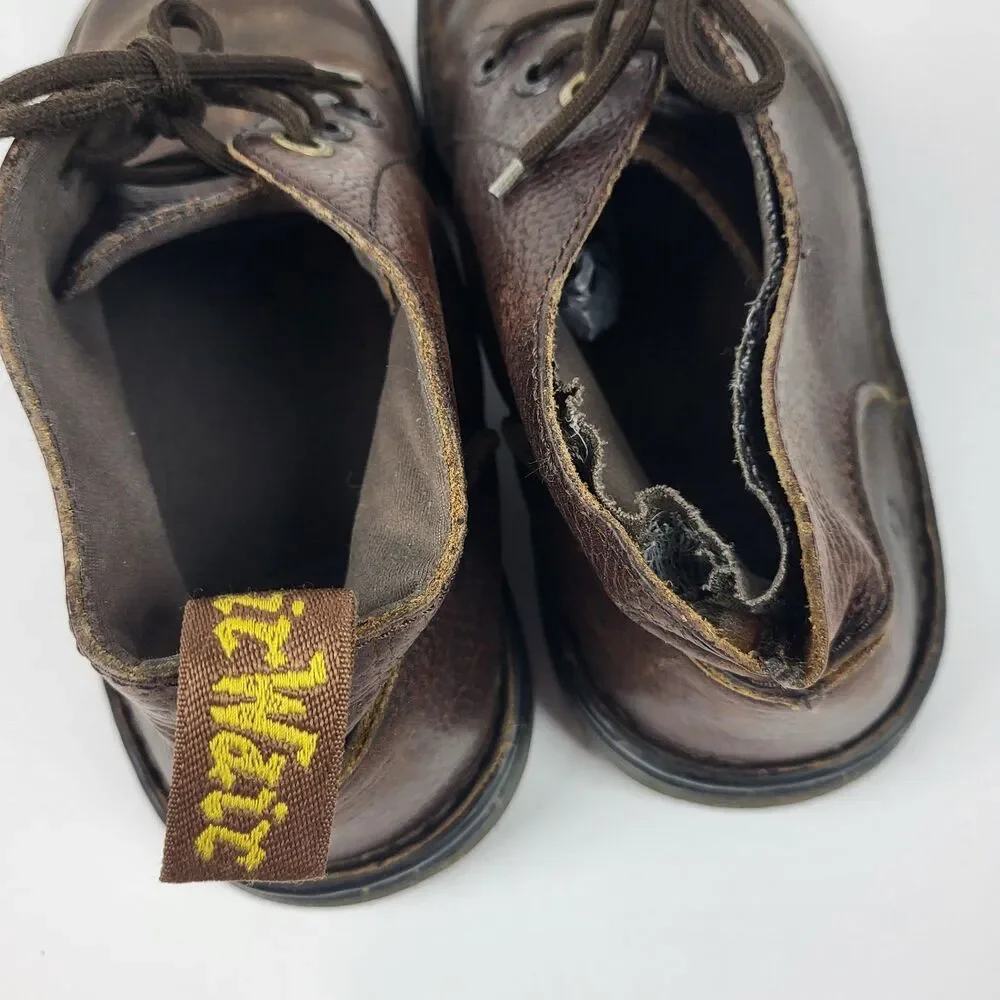 DR MARTENS SUSSEX Boots Men 8 Brown Chukka Leather AS IS READ